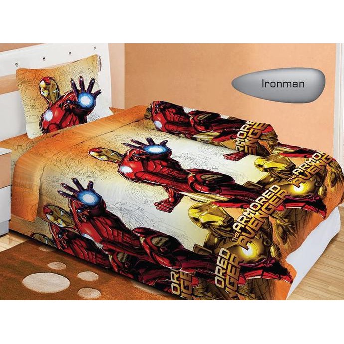 Murah Sprei Lady rose 120 x 200 Iron Man Stok Terbatas
