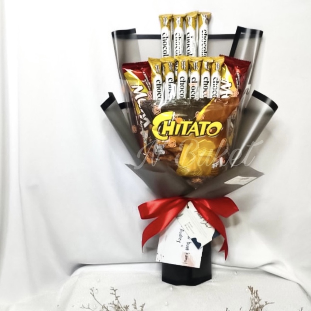 BUKET SNACK / BUKET CHOCOLATOS MIX / BUKET CIKI / SNACK BOUQUET / BUKET WISUDA / ULANG TAHUN
