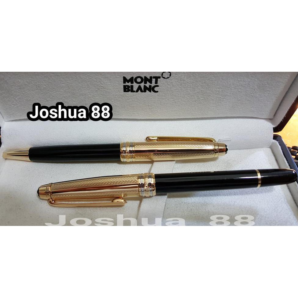 

Pulpen bolpoint couple set mewah Montblanc Meisterstruck super grade premium