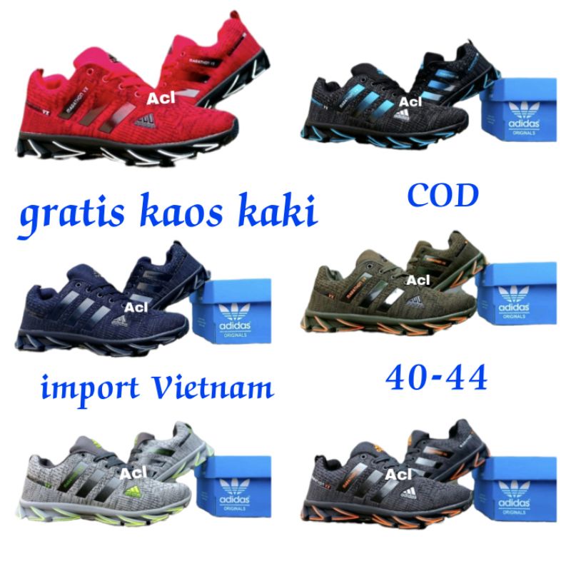 Adidas Springblade Ukuran 40 44 Sepatu Sneakers Runing Sport Joging Olahraga Lari Pria Dewasa Model 