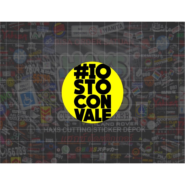Cutting Sticker Stocon Vale Ukuran 5 Cm Untuk Motor Mobil
