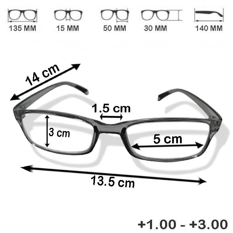 NEW TERMURAH Kacamata Plus (+) +1.00 s/d +3.00 Kacamata Baca Lensa PLus Pria Wanita Frame Kotak Persegi LENSA KACA Gagang Lentur Reading Glasses Unisex Kaca mata Baca PLus Kacamata Rabun Dekat Kaca mata Komputer