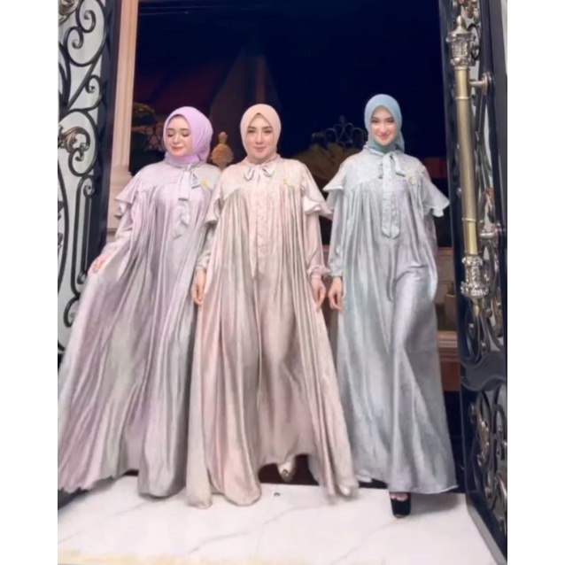 Gamis silk premium Wide Ori by Shella Saukia