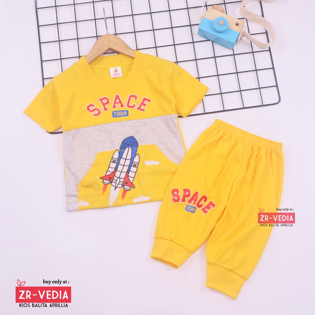 Setelan Pokopow uk 3-18 Bulan / Export Branded Kaos Bayi Laki Laki Baju Karakter Set New Born SNI Import