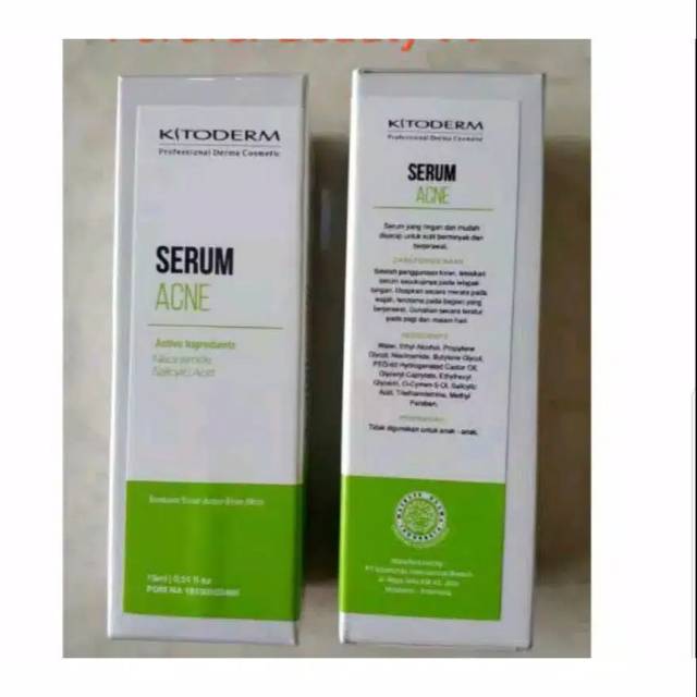 

Kitoderm serum acne kemasan box atau kardus - serum jerawat