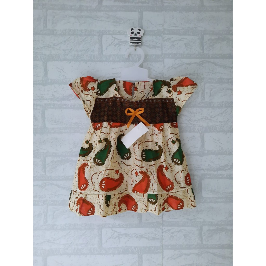 Dress anak batik usia 6bulan - 1th