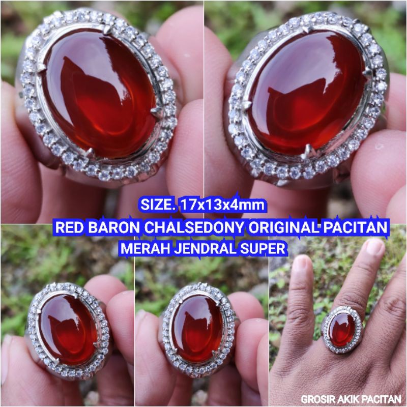 RED JENDRAL RED BARON CHALSEDONY ORIGINAL PACITAN UNGGULAN