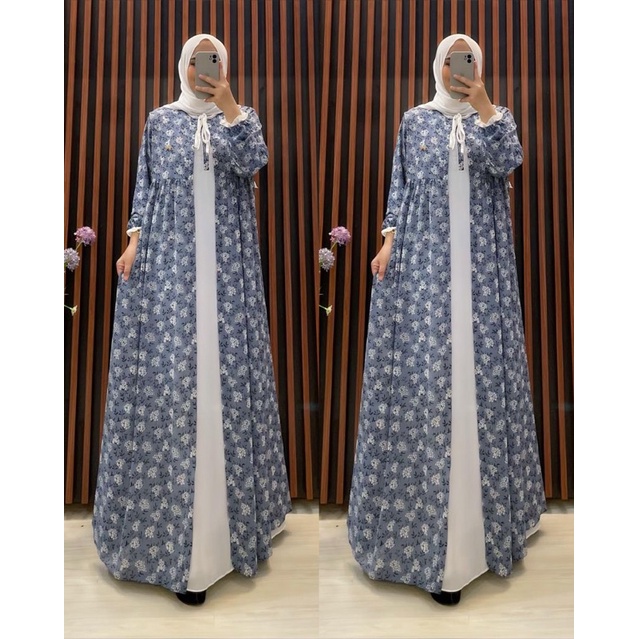 *HUSNA DRESS ONLY ORIGINAL DRESS CERUTI POLOS MIK CERUTI MOTIF*