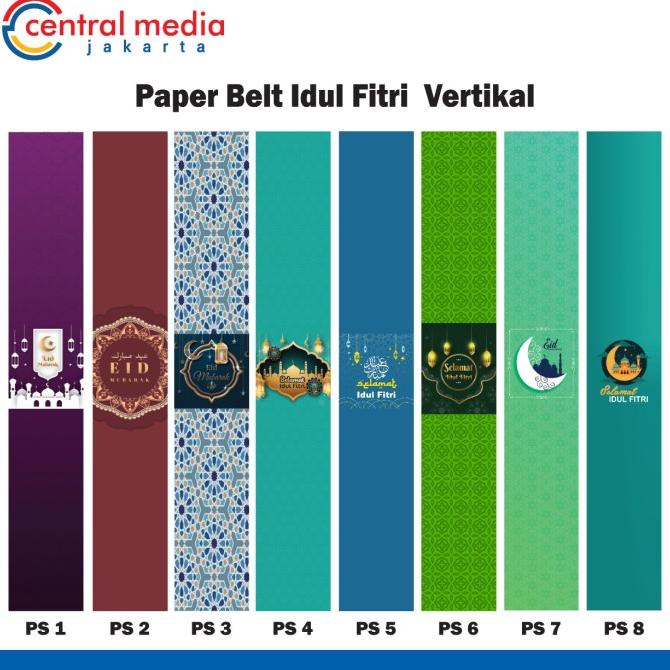 Paper Belt Idul Fitri Packaging Sleeve Hampers Lebaran Label Box Dus