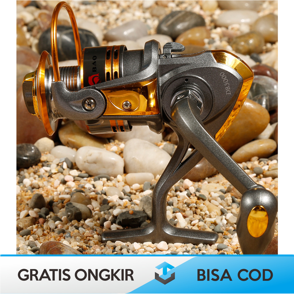 GULUNGAN PANCING MURAH ORIGINAL DEBAO DB3000A METAL - SPINNING FISHING REEL MURAH ORI DEBAO DB3000A