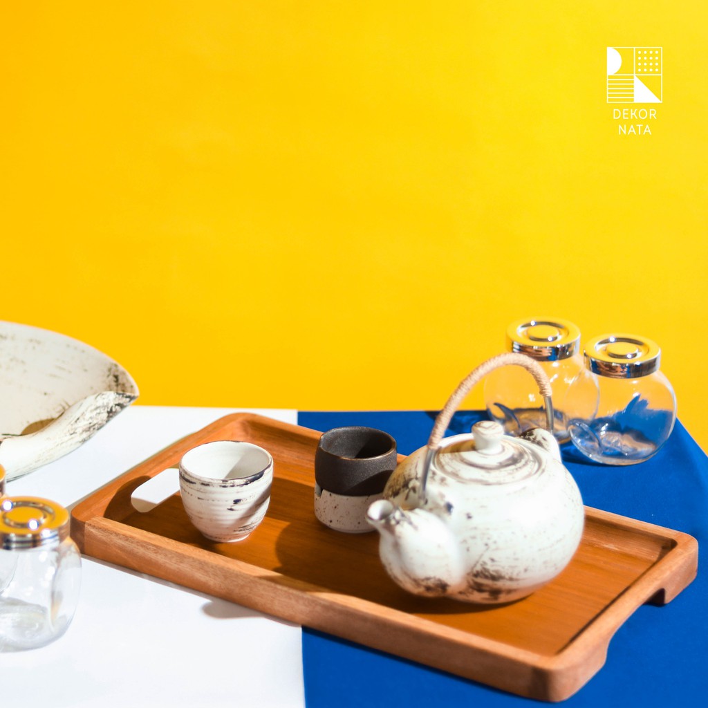 

Dekornata Elina Wooden Tray / Nampan Kayu / Tatakan Kayu