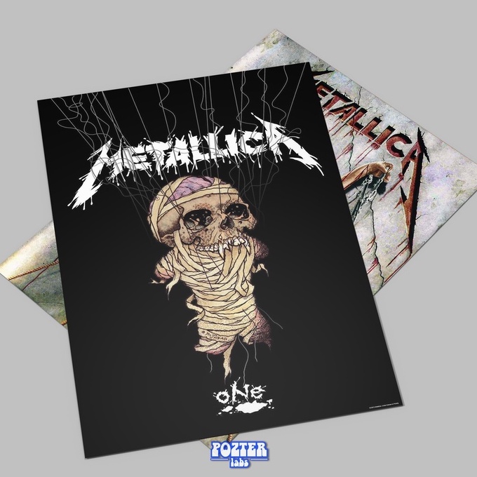 POSTER DINDING AESTHETIC A3 / METALLICA / PAKETAN