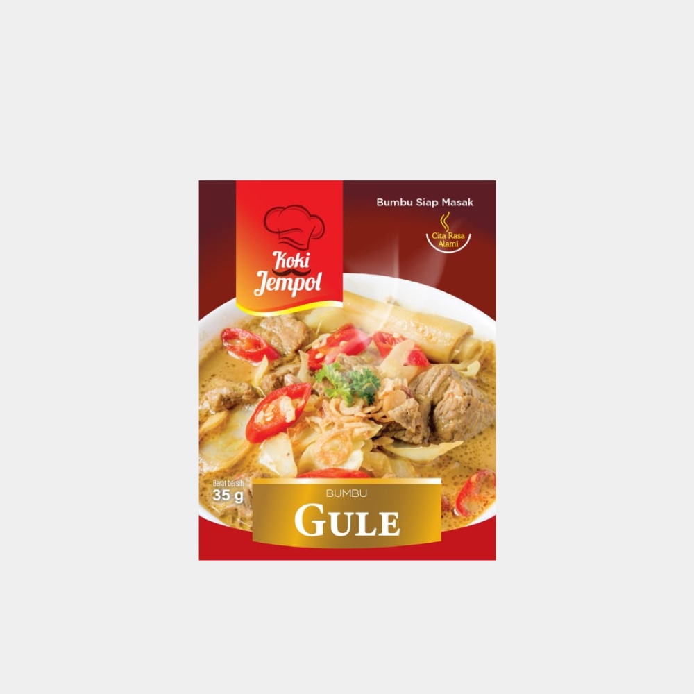 Gule Bumbu Masak 35gr / Bumbu Instan Gule / Bumbu Siap Masak Koki Jempol