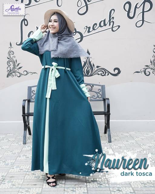 NAUREEN DRESS ORI BY AZAMKA HIJAB
