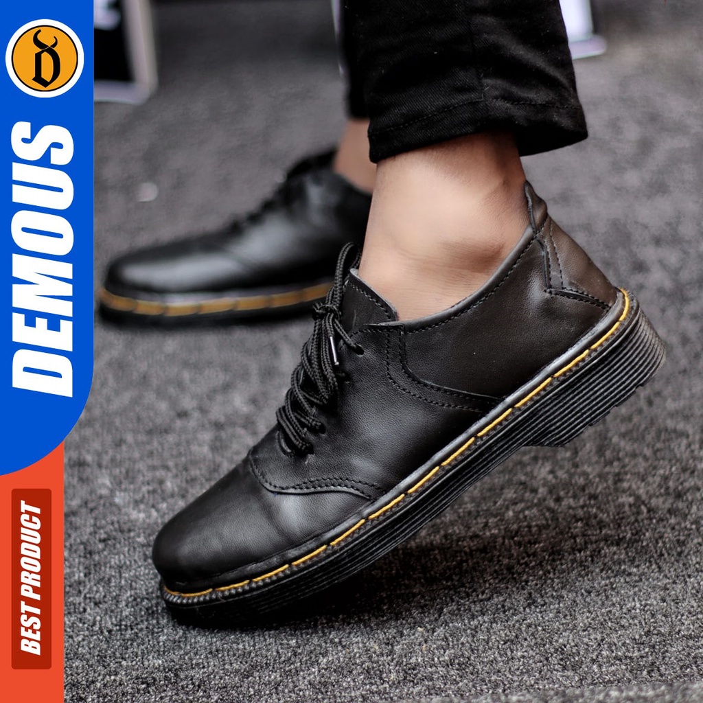 DEMOUS - Sepatu Pantofel Pria Formal Kulit Asli