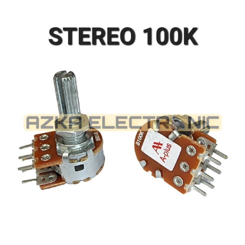 Potensio Stereo 100K A Plus Original