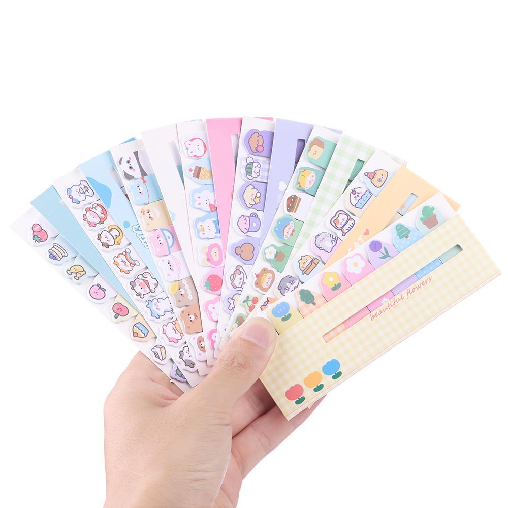 Nanas 15 Pcs Memo Pad Hewan Kartun Lucu Perlengkapan Sekolah Alat Tulis Sticky Notes