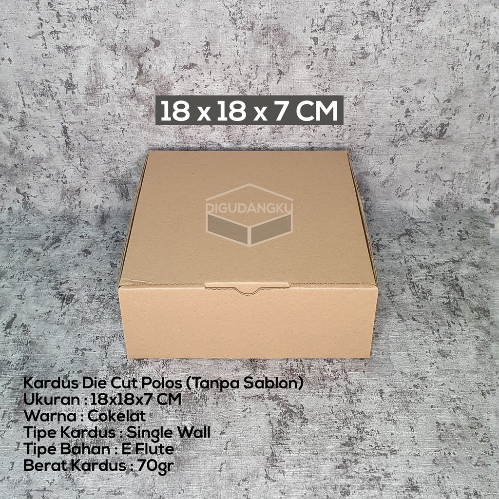 

Kardus Die Cut Packaging Uk. 18x18x7cm | Kotak Kado / Kotak Hampers Box Packaging Model Pizza Box Digudangku