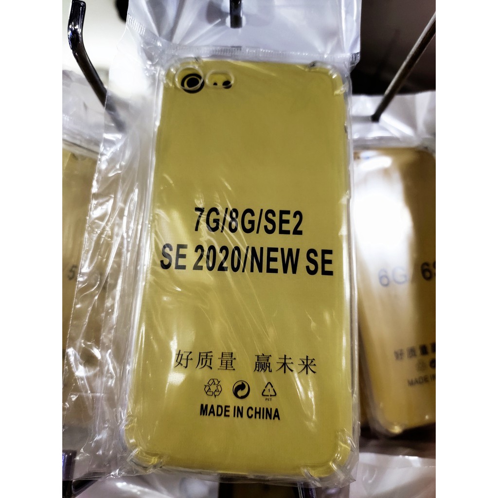 Anticrack Iphone SE 2020 SE2 SE 2 Silikon Case Bening Lentur Lembut Transparan