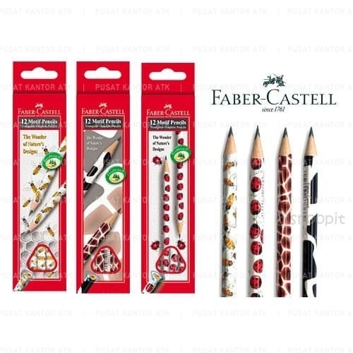 

TERMURAH Pensil Motif 2B faber Castell 5 Motif Alat Tulis Sekolah SATUAN