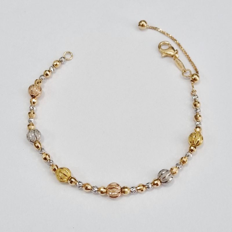 3.53 gram - Gelang Emas Candy Serut 15-18 cm Kadar 375 (8K) - AL18