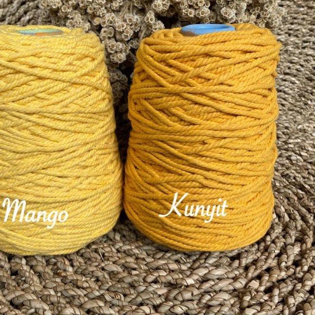 

(kode-234) Tali macrame warna cotton rope 4mm part I ..