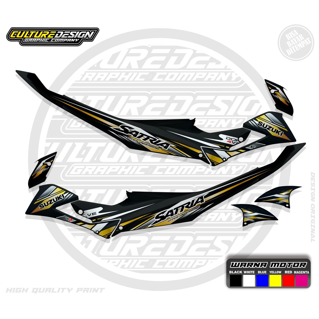 STRIPING TRANSPARAN SATRIA FU FACELIFT TYPE S