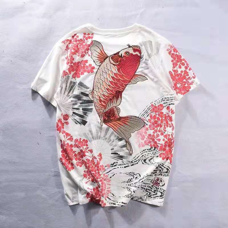 SK20 KAOS SUKAJAN IMPORT PRIA WANITA JEPANG KOREA KOI HARAJUKU ORIGINAL M-3XL JY14