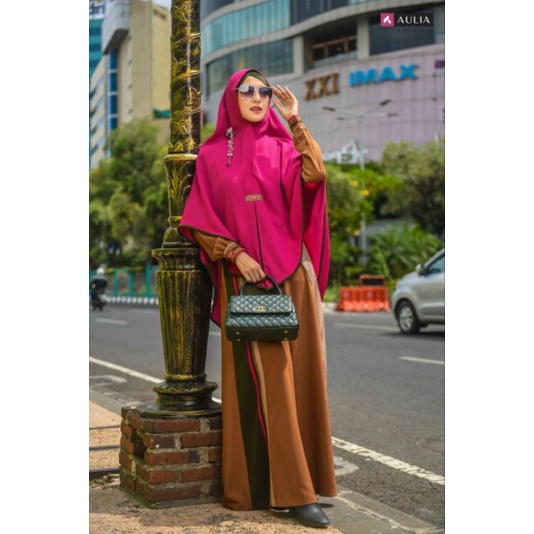 SET GAMIS AULIA ELIZA TASSEL BROWN