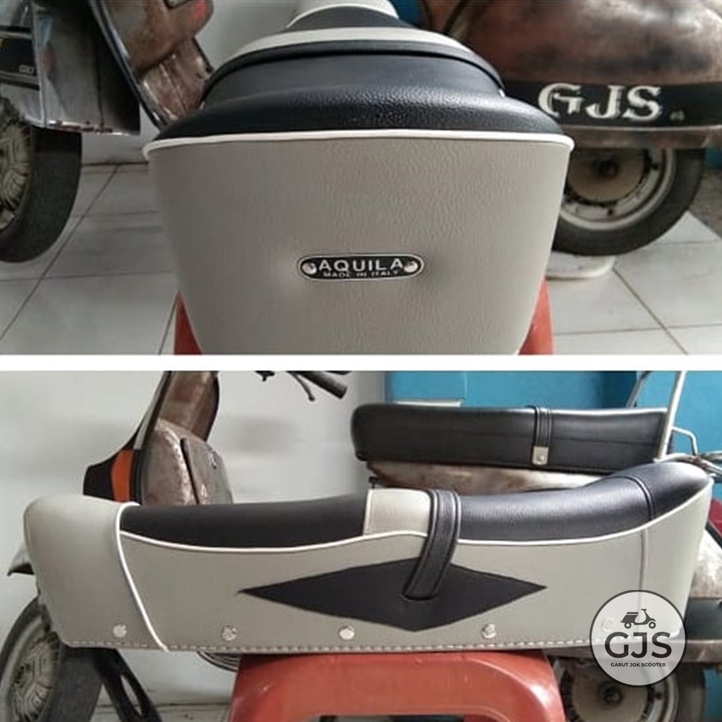 (Pre Order) Jok Bentuk Gandolfi untuk Vespa Super & Sprint