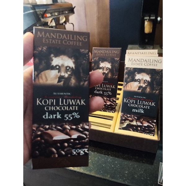 

KOPI LUWAK CHOCOLATE DARK 50gr