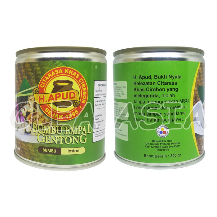 

Ready- Bumbu Empal Gentong Dan Empal Asem Haji Apud Asli Cirebon Dalam Kaleng - Bumbu Empalasem