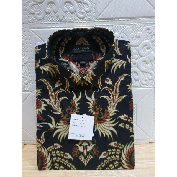 Kemeja Batik Alisan Slimfit / Reguler Tangan Pendek size 16