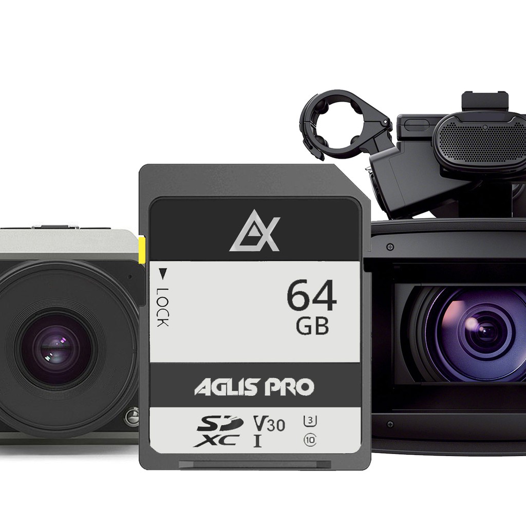 Akasa Aglis Pro SD Card 64GB U3 4K Compatible