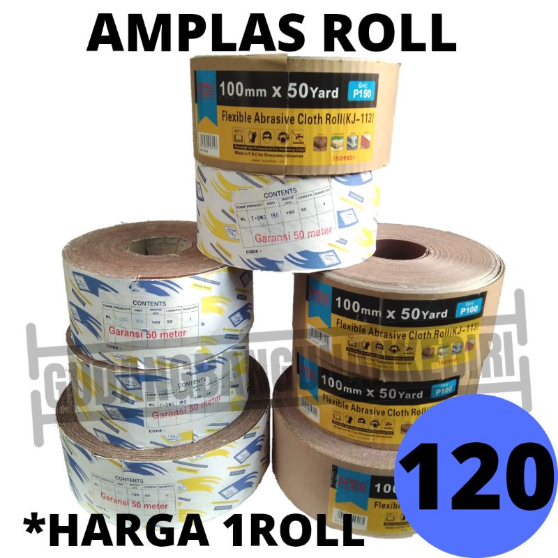 amplas roll lemes GRIT 120 taiyo 50m