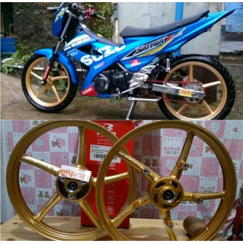 velg RCB satria Fu karbu dan fi ORIGINAL Malaysia