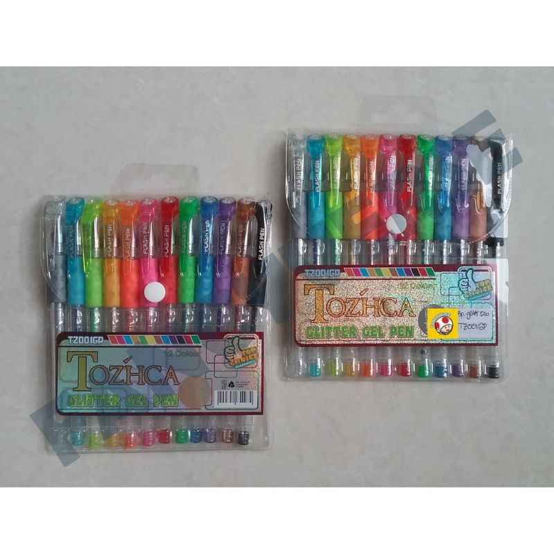 

PEN GLITER tozhca 12 pcs