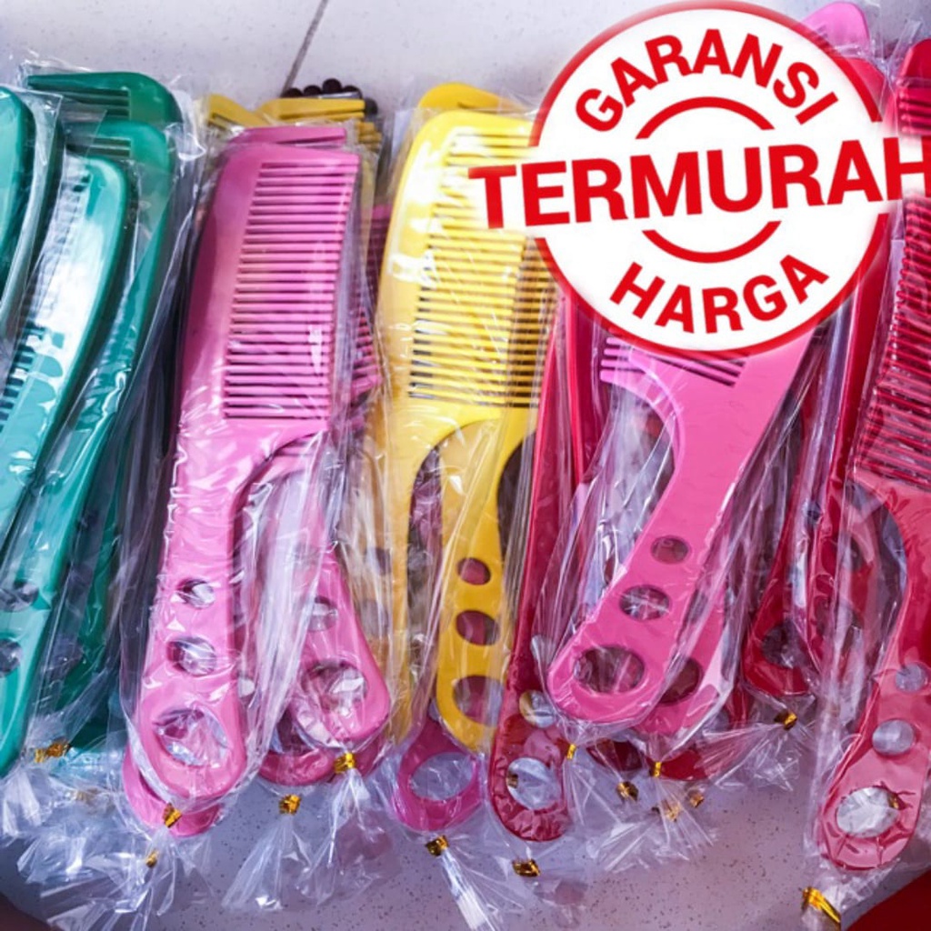 souvenir sisir rambut plastik murah kemas plastik