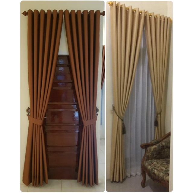 Gorden Blackout Polos Glossy Embos IMPORT Minimalis Super Duper TEBAL dan Mewah bonus tali tasel gordeng jendela panjang gordeng pintu kamar hordeng jendela besar hordeng pintu kamar tirai jendela tirai pintu gorden jendela gorden pintu gorden minimalis