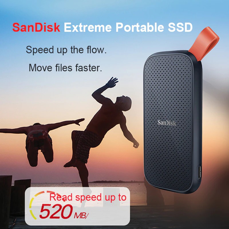 SanDisk Portable SSD E30 1Tb l 2Tb l 480GB USB 3.2 Original - Garansi Resmi 3 Tahun