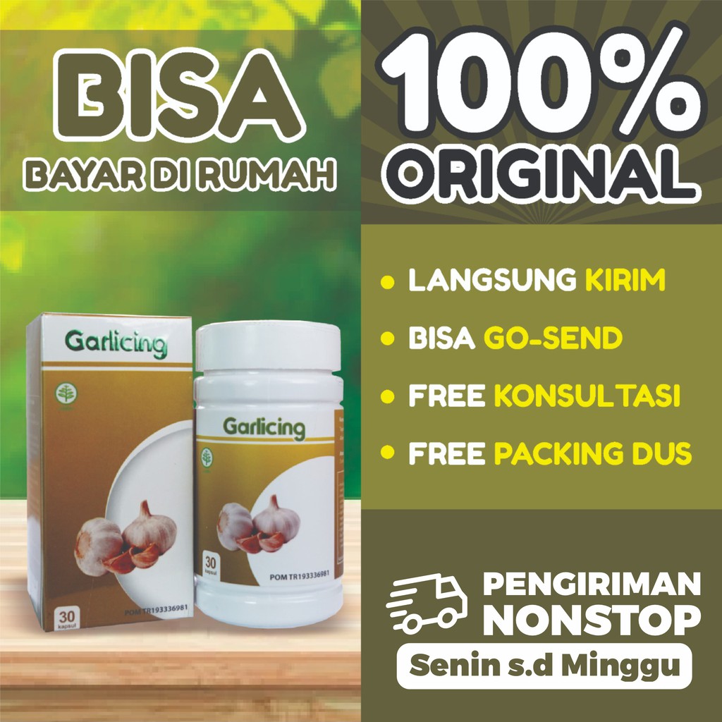 Garlicing - Original Herbal Menurunkan Hipertensi Kolesterol Kolestrol / Jantung / Kanker BPOM Ampuh