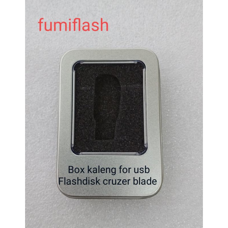 Box Kotak kaleng besi custom busa untuk flasdisk SD