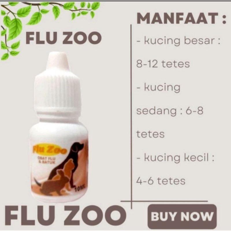 FLU ZOO OBAT FLU KUCING PILEK NGOROK INFEKSI PERNAFASAN AMPUH MANJUR