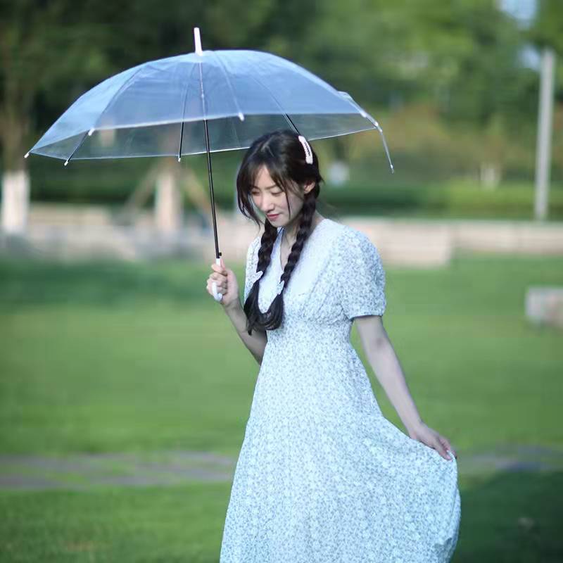 (NF-8)Payung Transparan Korea Jepang Bening Umbrella Transparant PREMIUM UMBRELLA