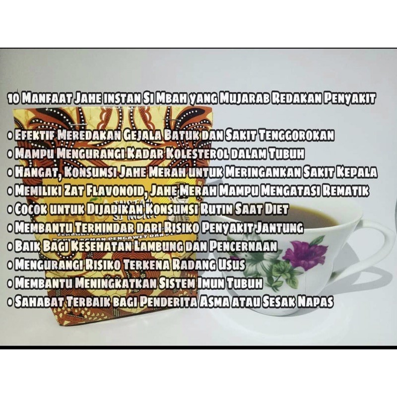 

MINUMAN HERBAL JAHE INSTAN SI MBAHH