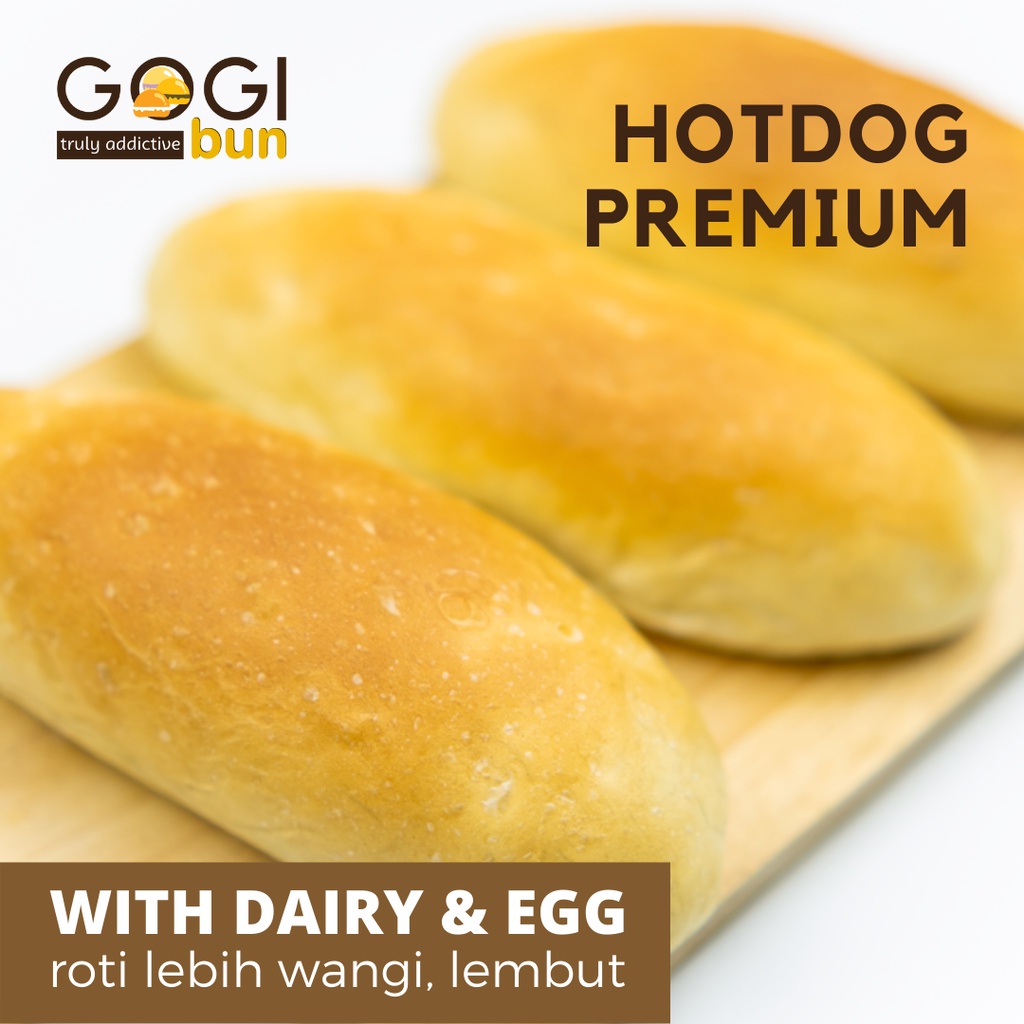 

Hotdog Bun PREMIUM / Roti Hotdog Burger Roti Hotdog PREMIUM Roti Hot dog ISI 6 PCS