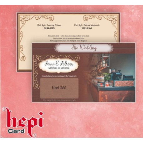 UNDANGAN PERNIKAHAN MURAH UNIK ELEGAN - UNDANGAN NIKAH BLANGKO HEPY 300