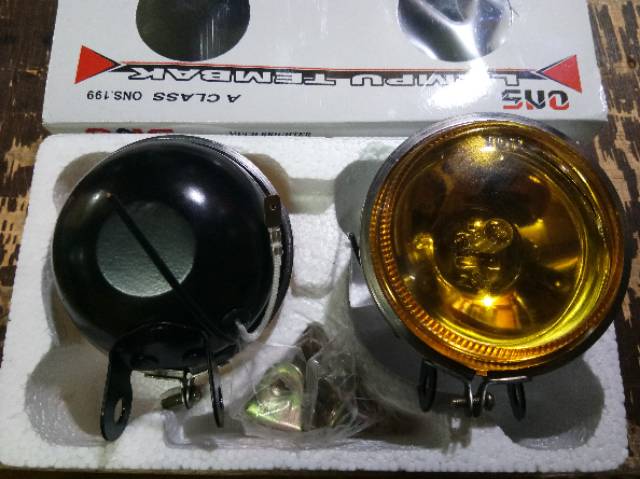 Lampu Depan Tembak Sorot Hologen Bulat isi 2pc