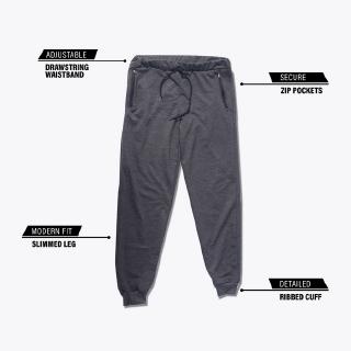 Tales Of Basic Celana Jogger Zipper Abu Muda Grey Melange