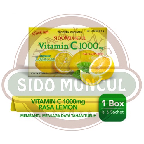 

Sido Muncul Vitamin C 1000 Serbuk Lemon 6's - Jaga Daya Tahan Tubuh